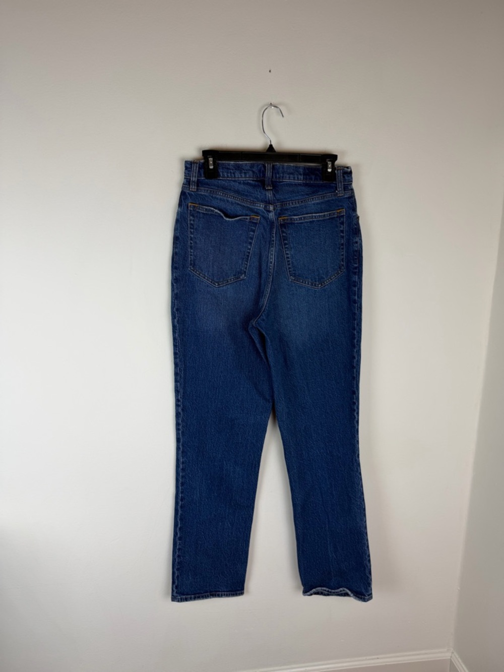 Abercrombie & Fitch High Rise 90s Straight Jean Dark Wash Curve Love 30 Long - Picture 7 of 8